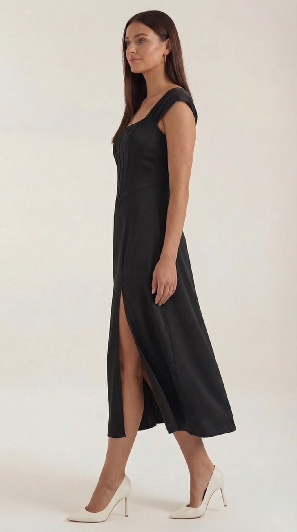 Robe corset midi femme tenue invité mariage
