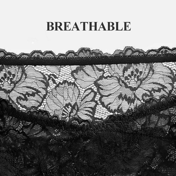 Culottes en coton taille haute avec bordure en dentelle lot de 5