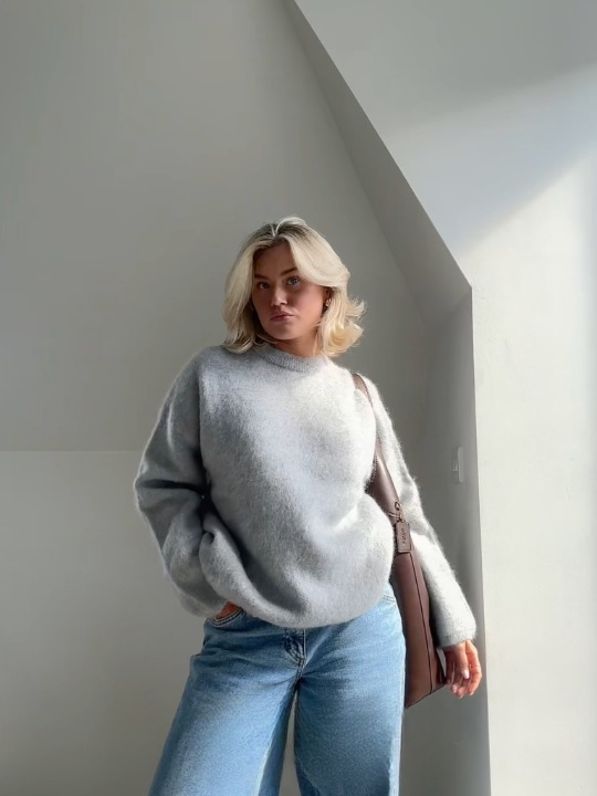 Pull en maille Mohair doux et confortable