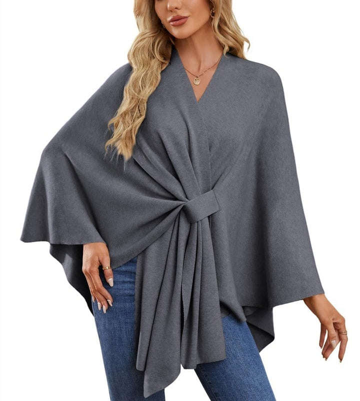 Poncho châle doux et élégant pour des couches confortables et chics