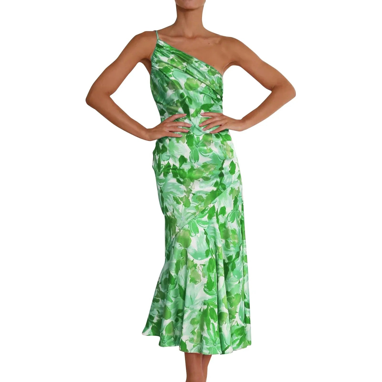 Sophie Paris | Robe asymétrique fluide à imprimé floral