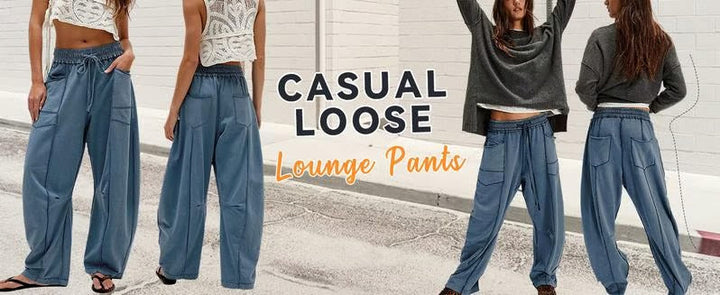 Pantalon de détente ample et confortable avec poches