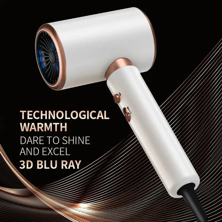 Sèche-cheveux professionnel léger avec technologie ionique