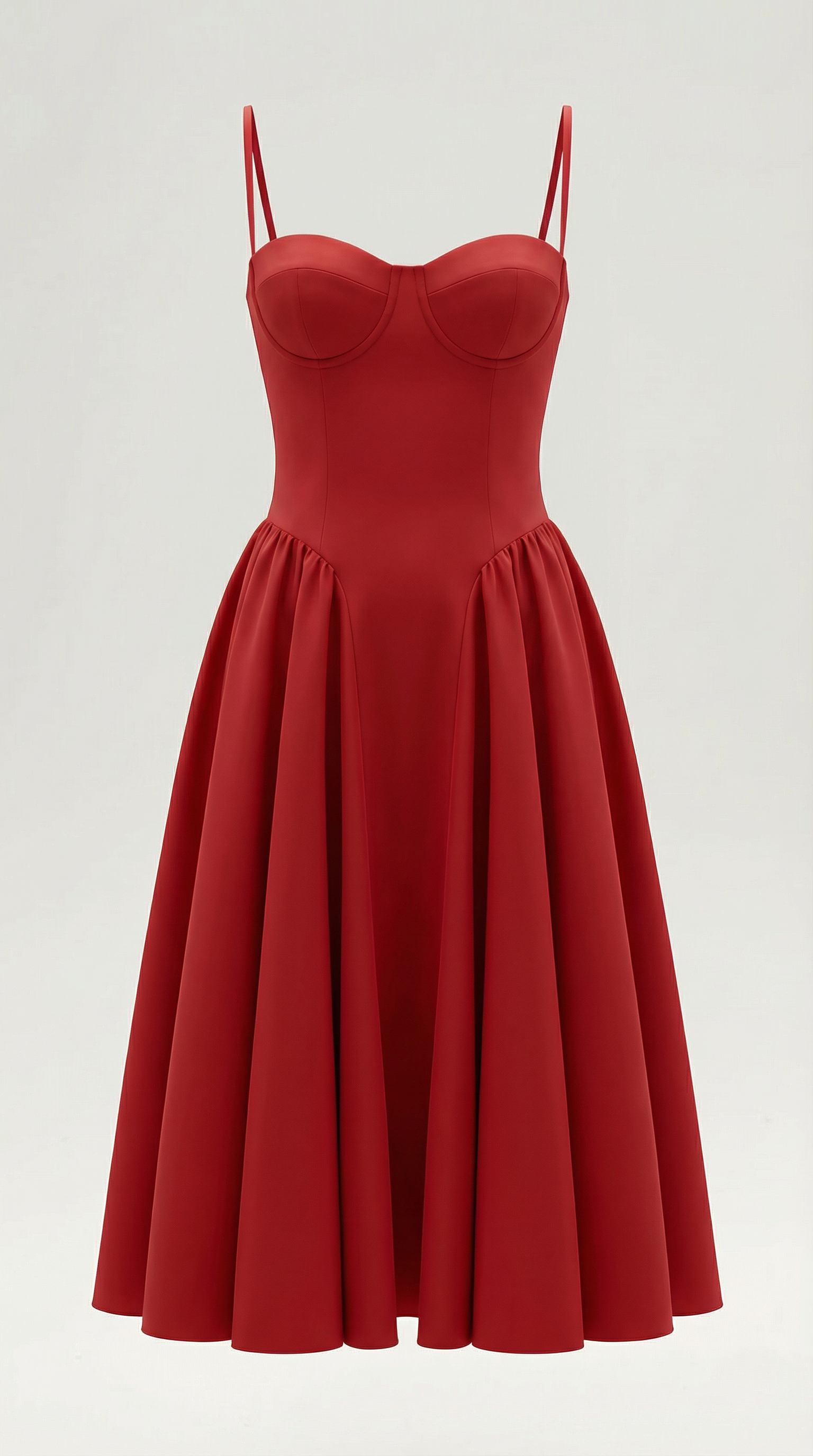 Robe mi-longue corset florale pour femme avec décolleté en cœur