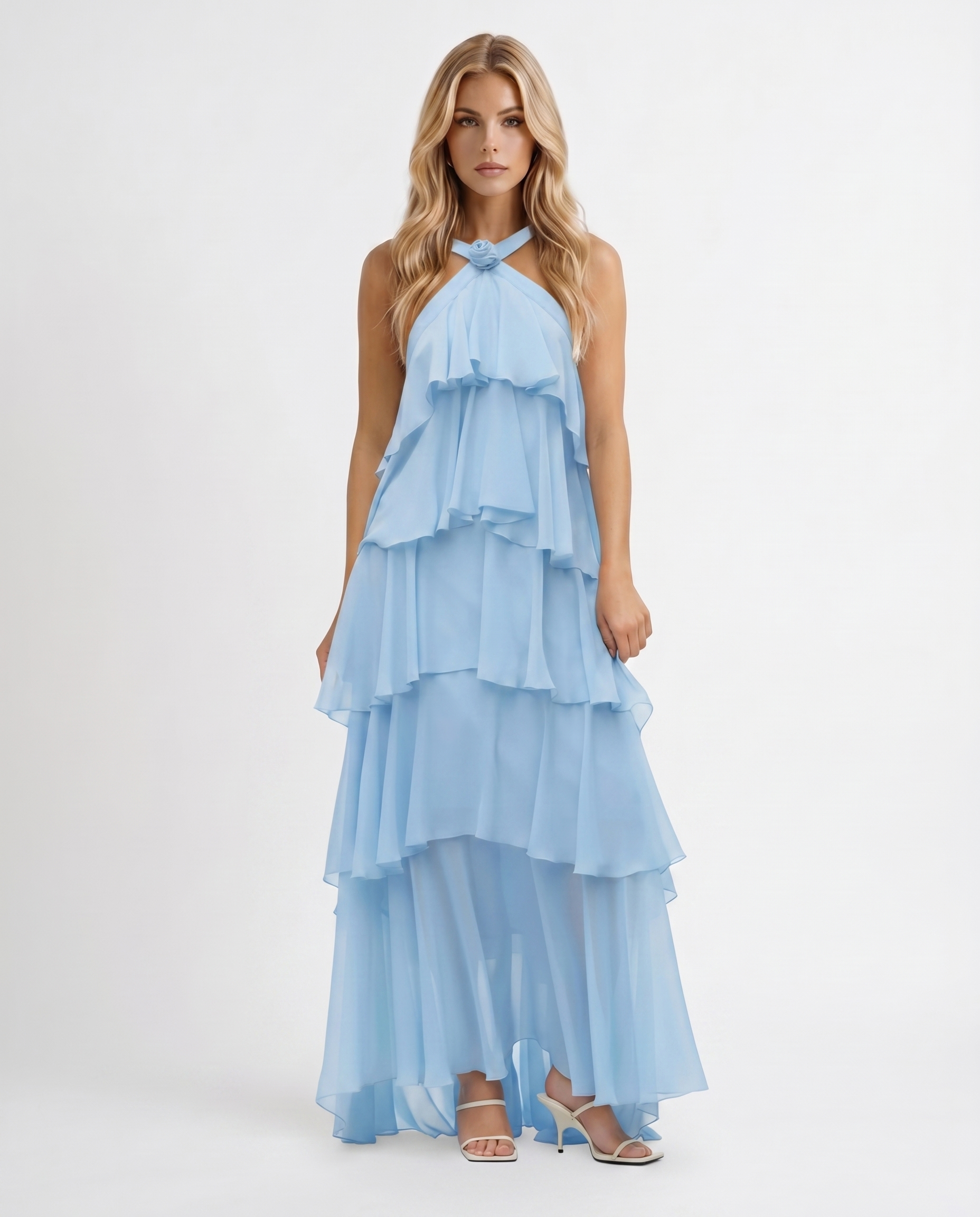 Robe longue sans manches élégante Felicia