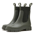 Bottes de pluie en caoutchouc imperméables avec semelle antidérapante