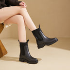 Bottes de pluie en caoutchouc imperméables avec semelle antidérapante