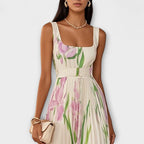 Robe longue fluide en chiffon