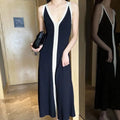 Robe midi moulante en maille douce noire