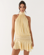 Robe Mini Sexy Froncée Amoura