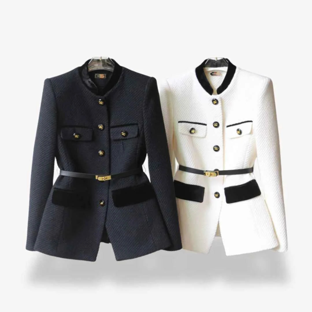 Veste en tweed sur mesure pour un style de bureau chic