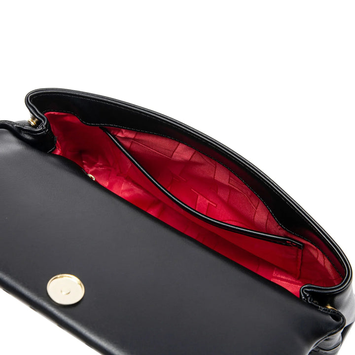 Fleur Rousse® | Sac Épaule à Motif Embossé et Fermoir Doré