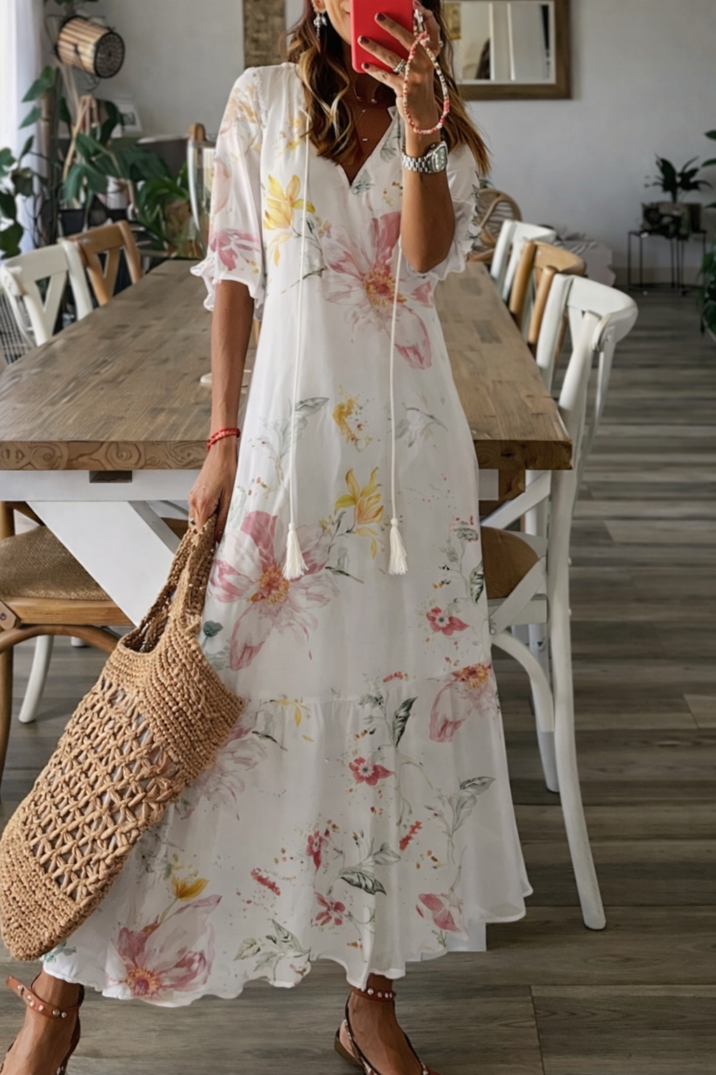 Robe Maxi sans manches pour femme avec jupe en tulle