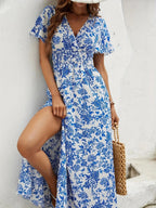 Sophie Paris | Robe longue à taille froncée pour femme