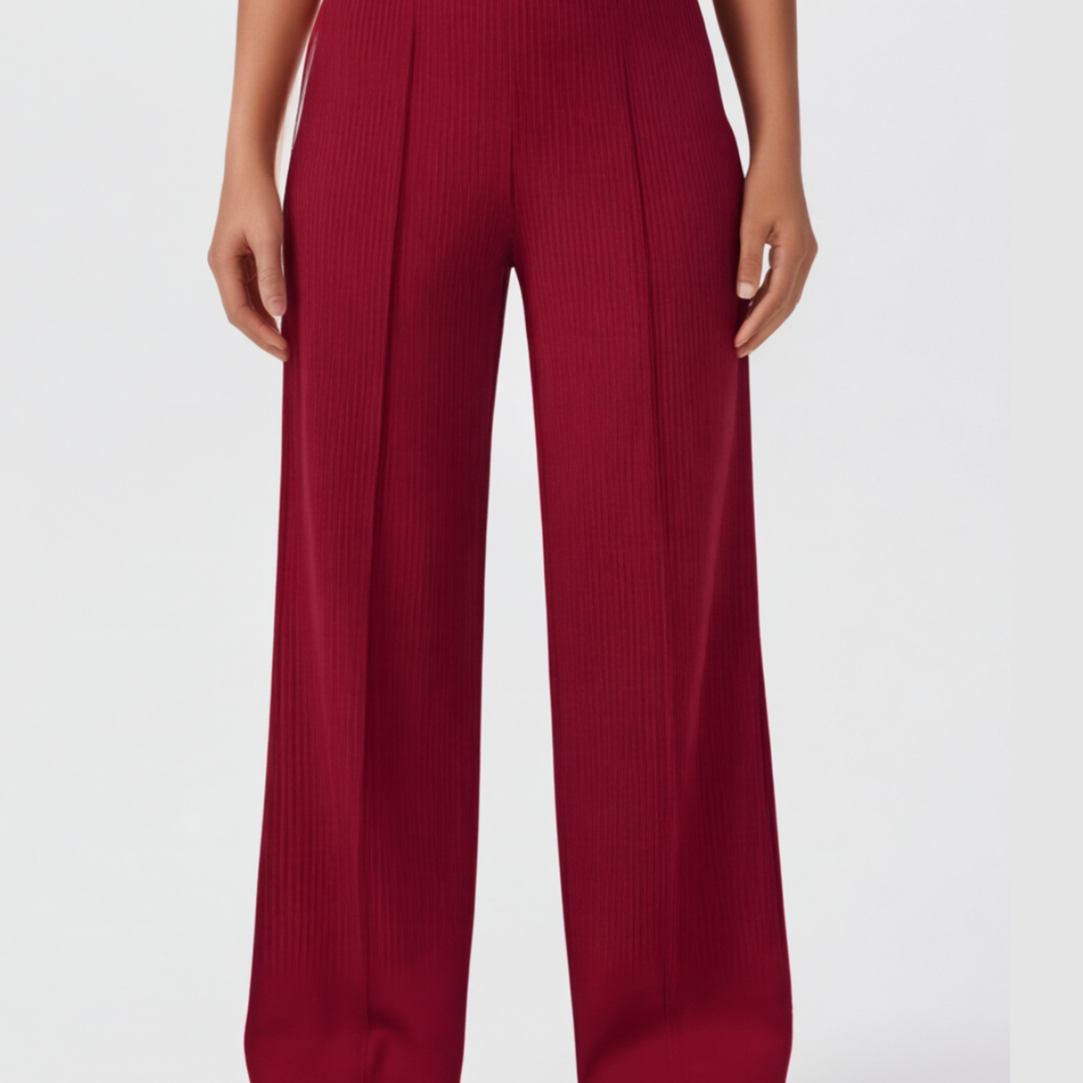 Pantalon de yoga à jambes larges avec taille croisée