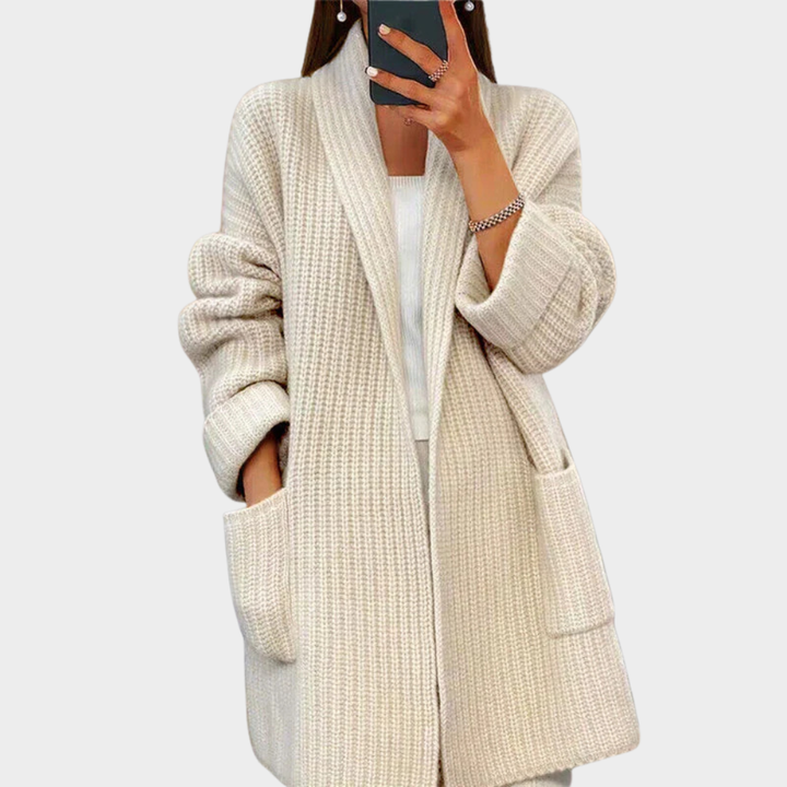 Cardigan en laine tricotée confortable