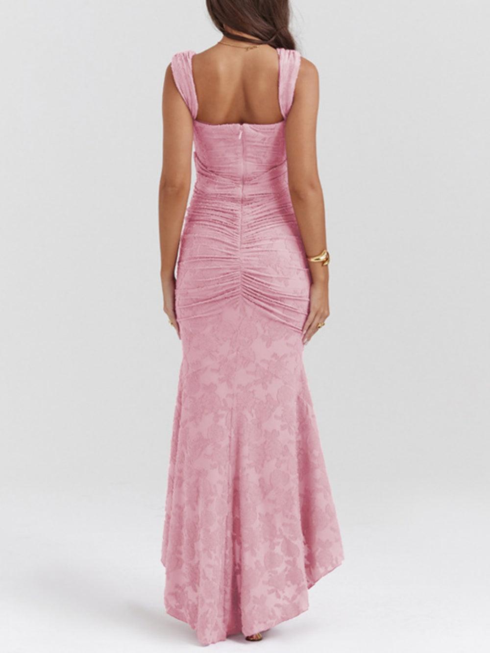 Robe Maxi Fleurie Bleuets