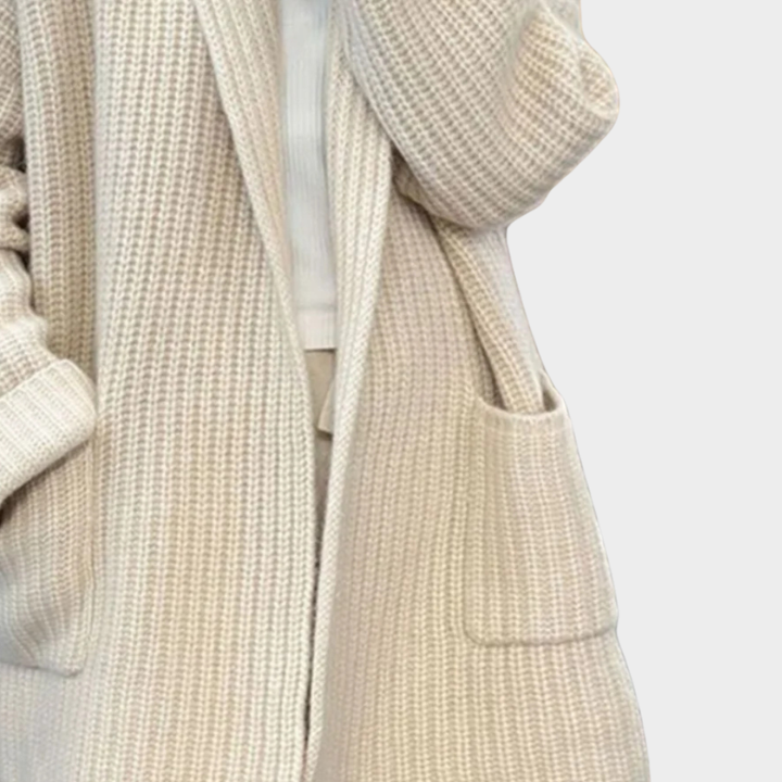 Cardigan en laine tricotée confortable