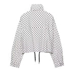 Veste courte à pois pour femmes