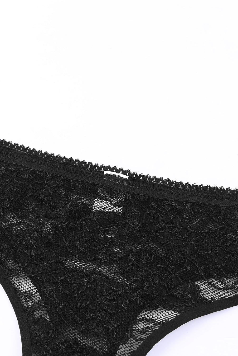 Ensemble de lingerie bustier en dentelle noire à armatures souples