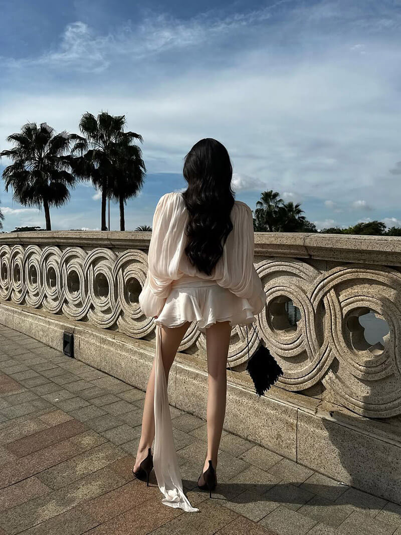Écharpe légère en mélange de soie pour un style toute l'année