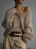 Cardigan Boutonné Ample et élégant