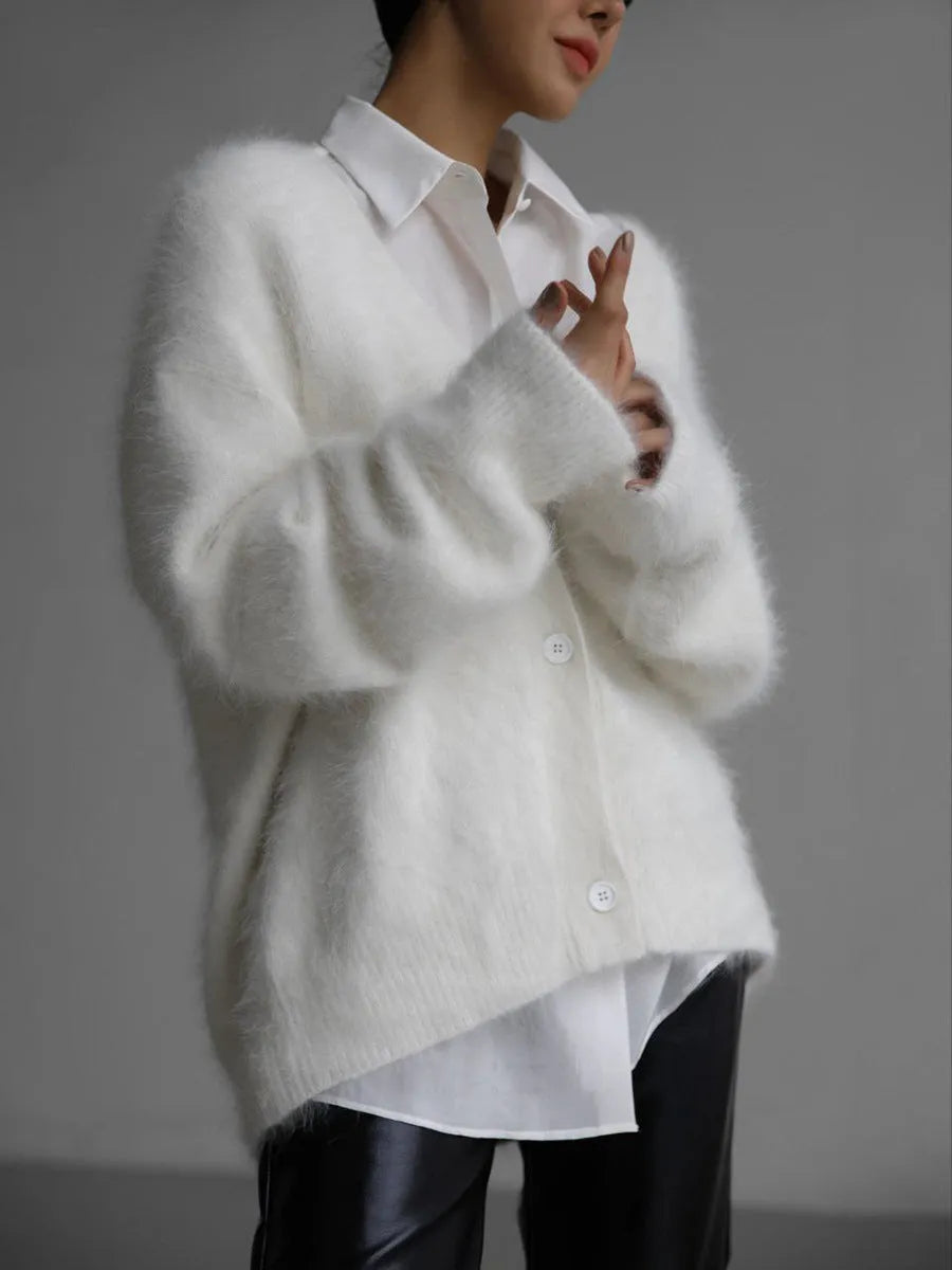 Cardigan Boutonné Ample et élégant