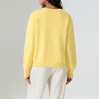 Cardigan en cachemire doux tricoté