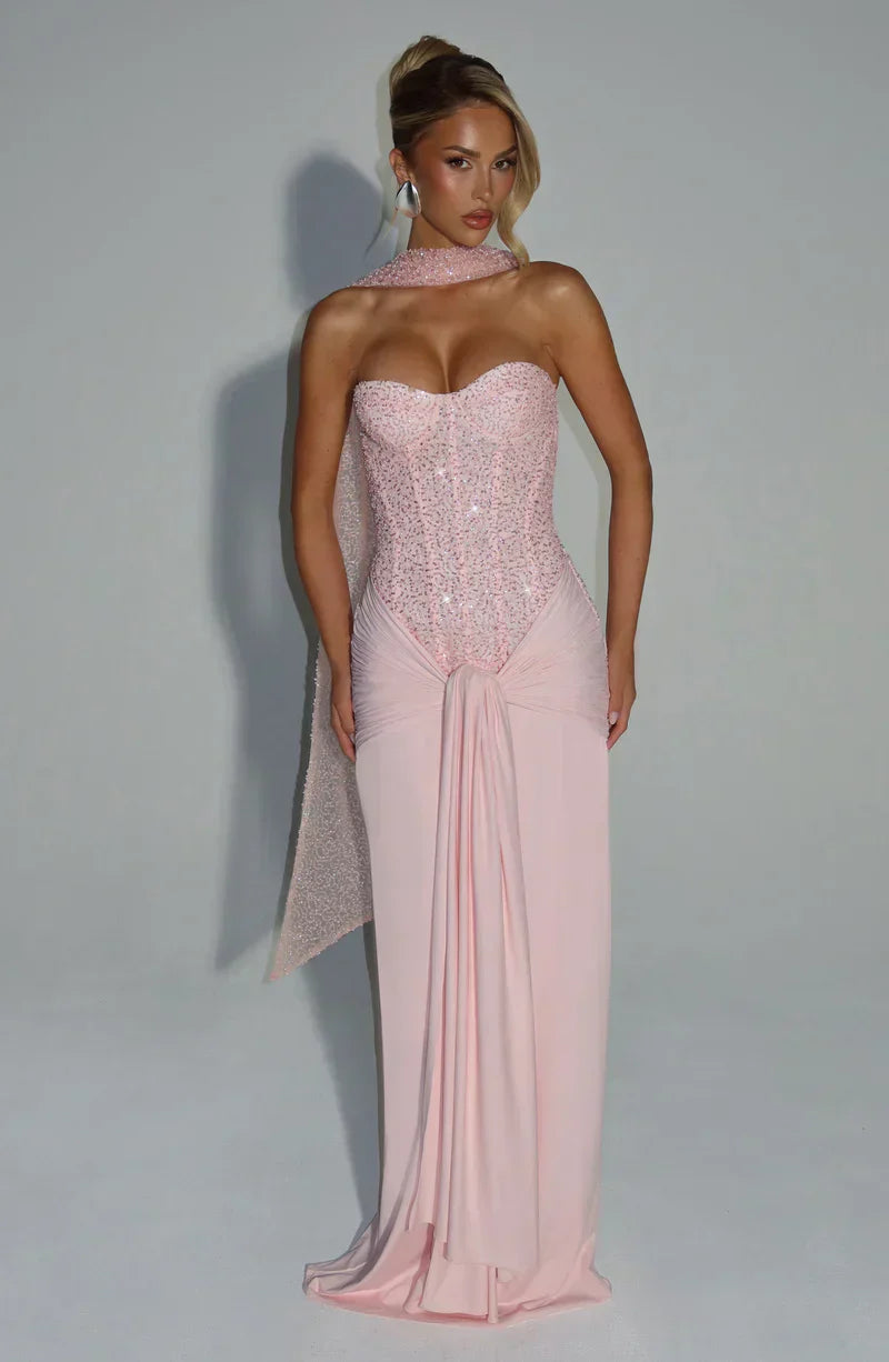 Robe Maxi Fluide Carina à Silhouette Élégante