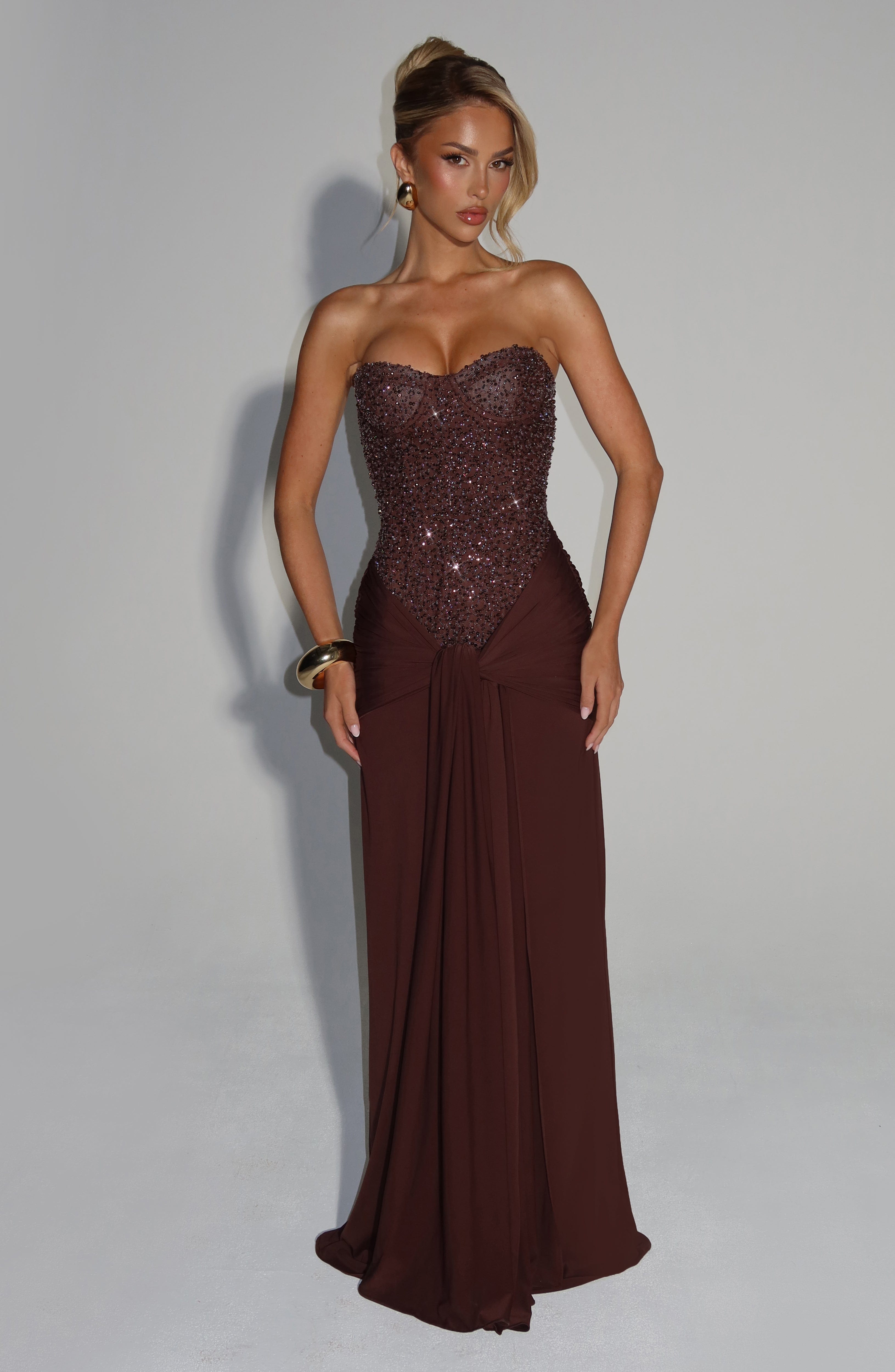 Robe Maxi Fluide Carina à Silhouette Élégante