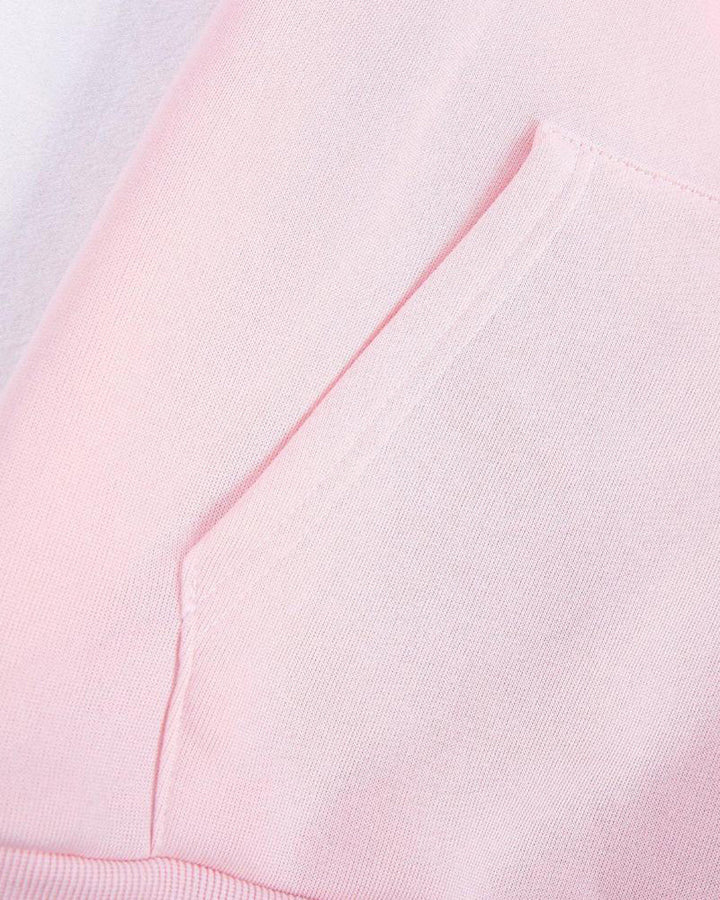 Sweat à capuche rose confortable avec poches kangourou pour femmes