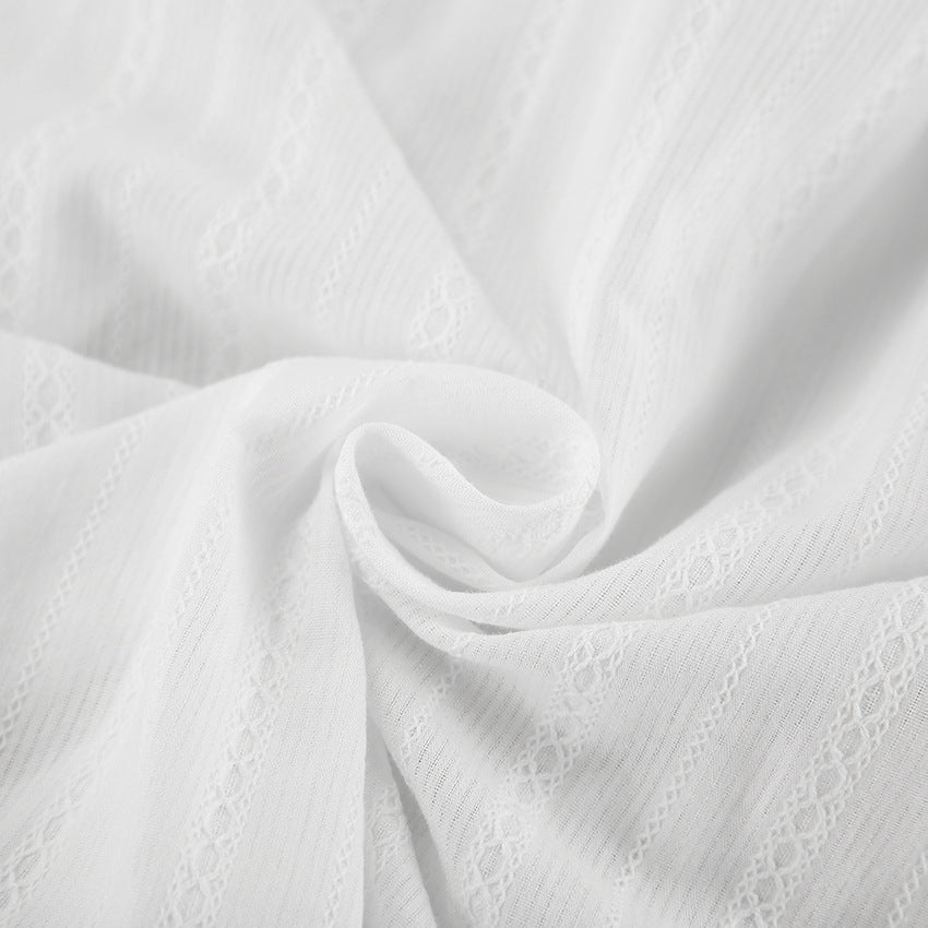 Blouse rayée à poignets noués pour femmes