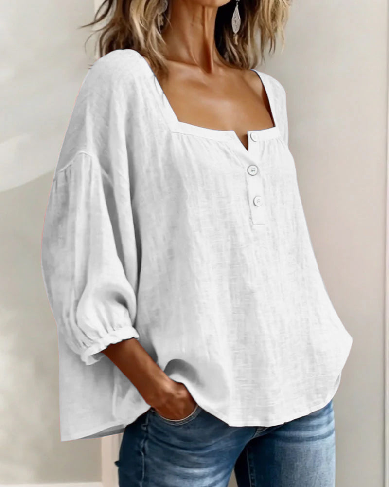 Blouse en lin légère pour femmes