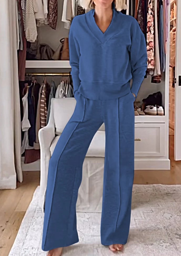 Ensemble Deux Pièces Femme Col V