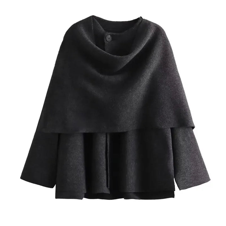 Manteau d'hiver superposé et confortable pour femmes