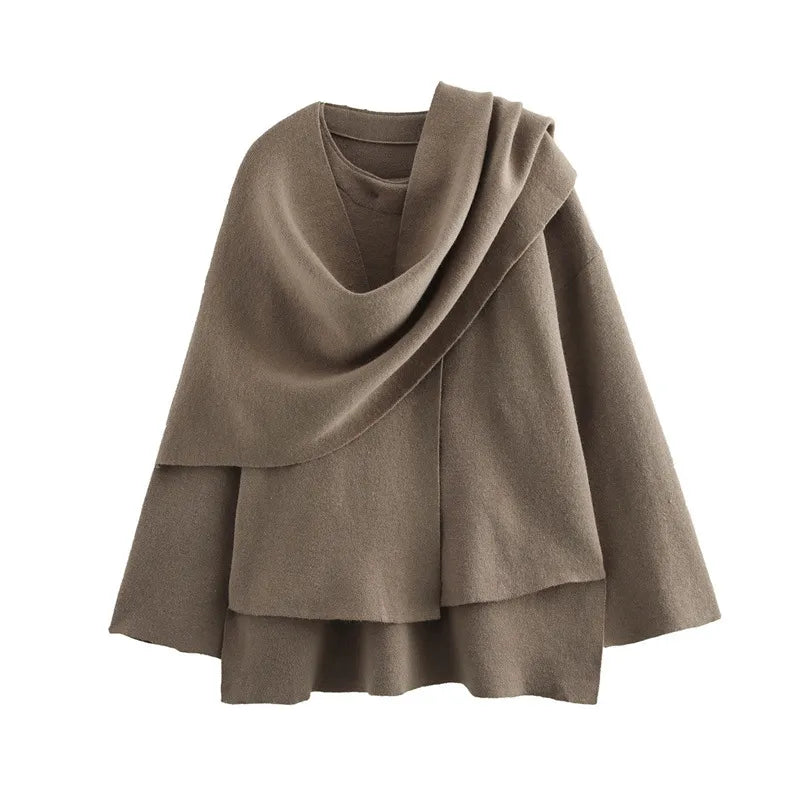 Manteau d'hiver superposé et confortable pour femmes