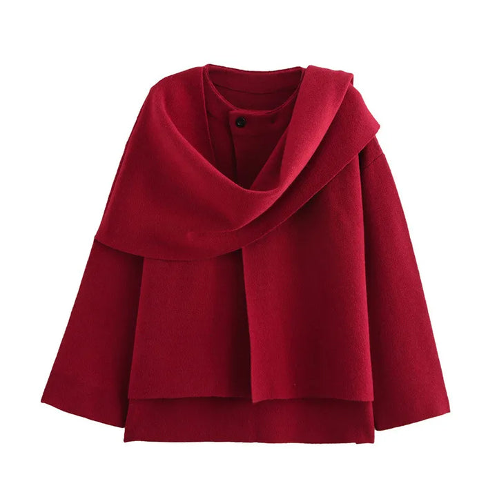 Manteau d'hiver superposé et confortable pour femmes