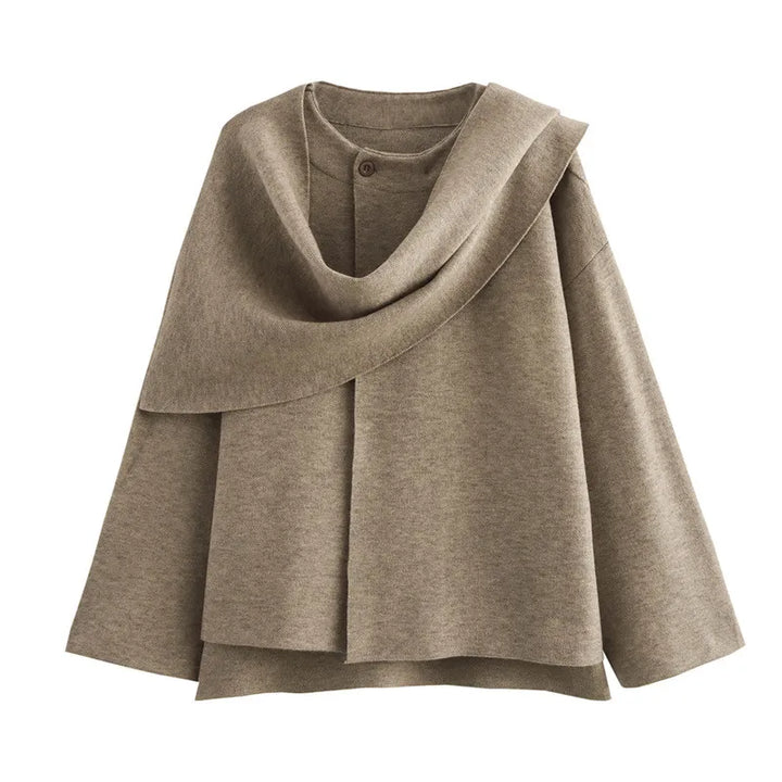 Manteau d'hiver superposé et confortable pour femmes