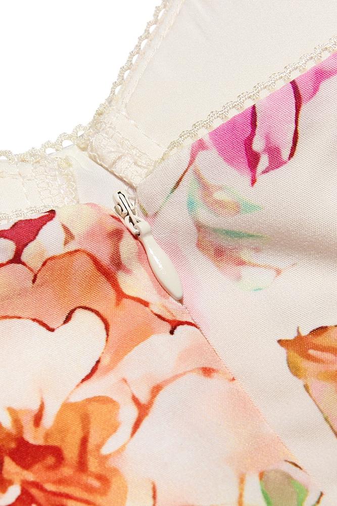 Pauline Laurent® | Robe midi évasée imprimée