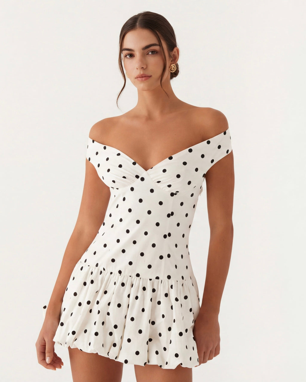 Robe mini sans manches Mesaro avec ourlet festonné