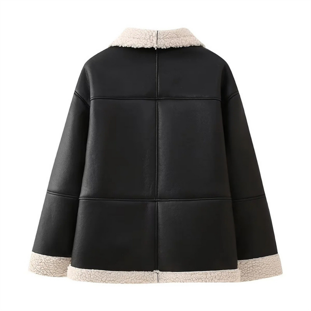 Manteau d'hiver en fausse fourrure douillet
