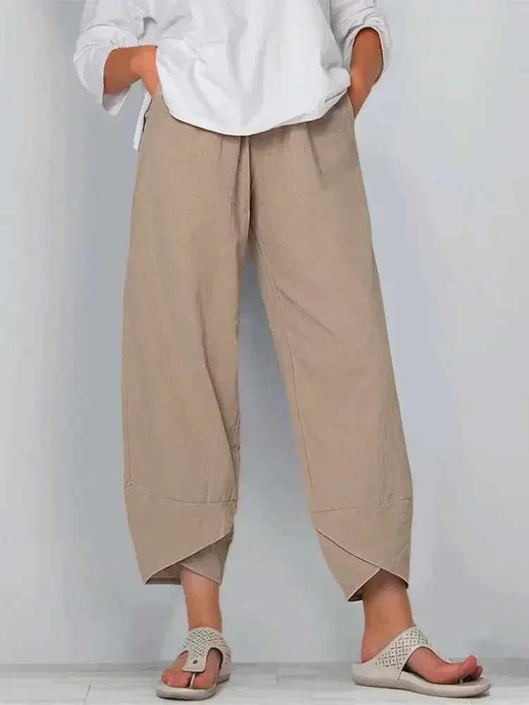 Léa Blanchet® | Pantalon ample imprimé bambou style zen