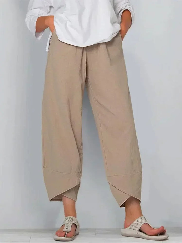 Léa Blanchet® | Pantalon ample imprimé bambou style zen