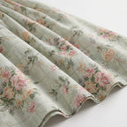 Robe mi-longue corset florale pour femme avec décolleté en cœur