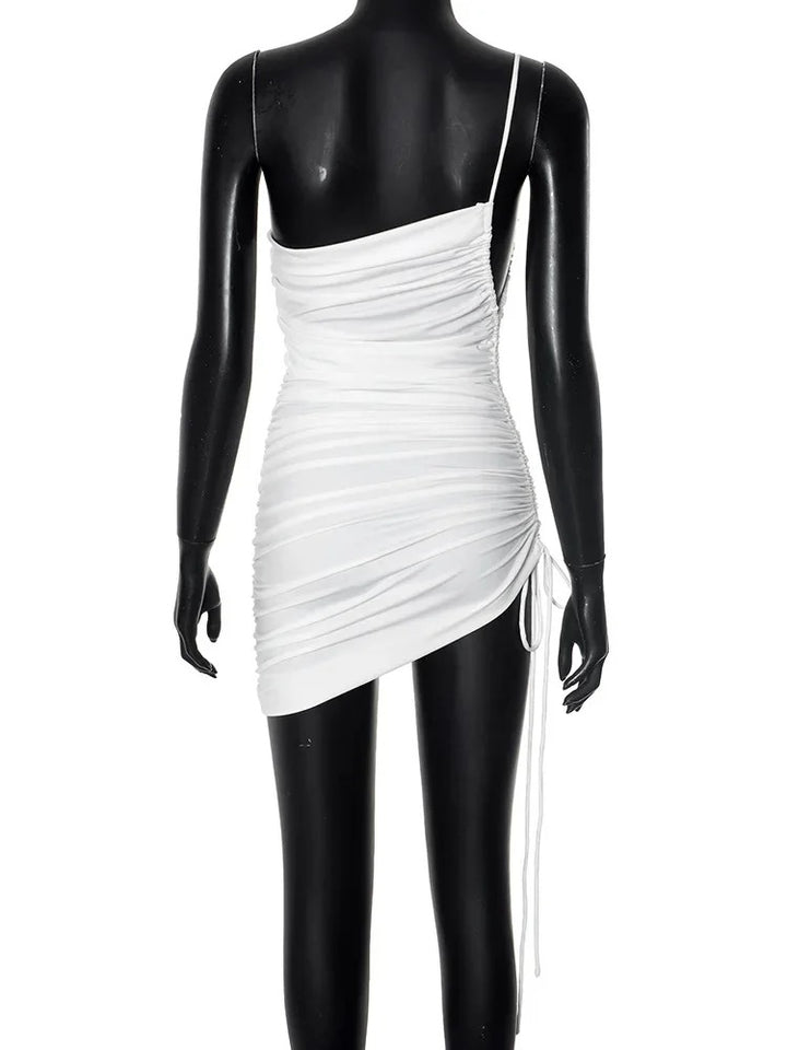 Pauline Laurent® | Robe asymétrique drapée une épaule
