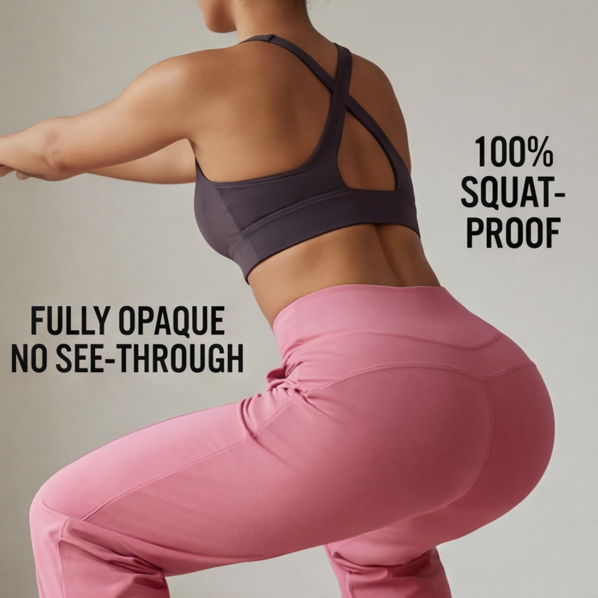 Pantalon de yoga à jambes larges avec taille croisée