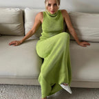 Sophie Paris | Robe longue sans manches en maille douce