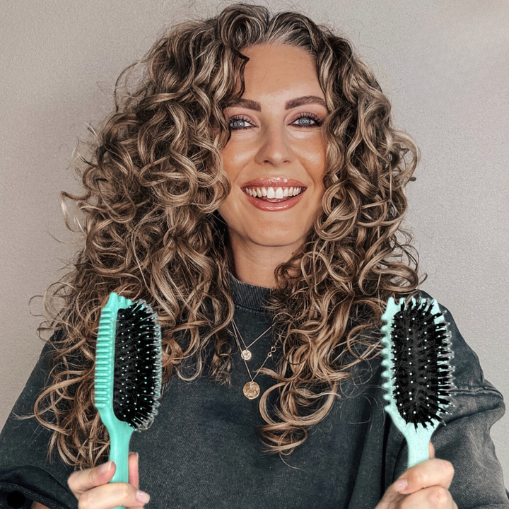 Brosse de coiffage pour cheveux bouclés pour boucles parfaites sans effort