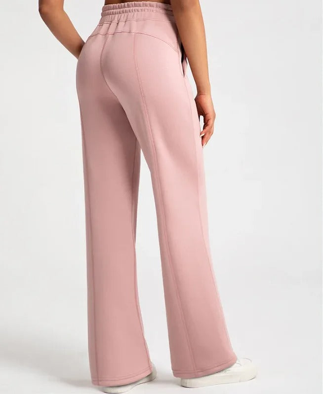 Léa Blanchet® | Pantalon droit fluide taille élastique