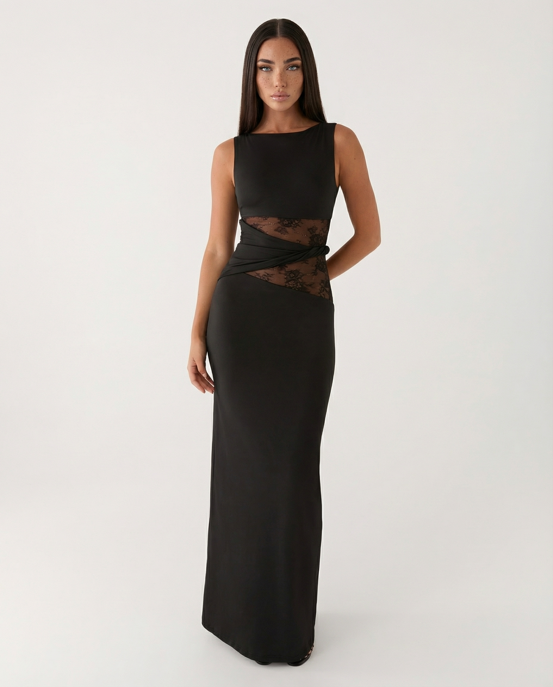 Robe maxi sans manches Liliana à imprimé floral